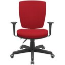 Ver imagem 3 de Cadeira de Escritório Diretor Office Base Giratória Preto Alta Flexi P03 Poliéster vermelho -