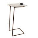 Ver imagem 1 de Mesa Apoio Lateral para Sofá Atenas Pé Café:Laca Off White