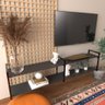 Rack Industrial Suspenso Preto – Estante para TV, Sala ou Quarto | Design Moderno e Funcional - 3