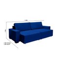 Ver imagem 2 de Sofá Dallas 2.60m Retrátil - Azul