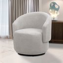 Ver imagem 2 de Poltrona Decorativa Orgânica Névoa Bouclê Cinza Claro E03 - D’Rossi