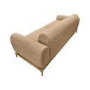 Ver imagem 4 de Sofá Molino 3 Lugares 210cm Pés Ouro Fosco Bouclé Camel - Nexta Casa
