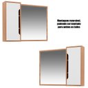 Ver imagem 7 de Kit Gabinete e Espelheira de Banheiro 80 Cm com Cuba Karina Amêndoa/branco