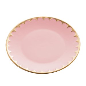 Prato Sobremesa Porcelana Egg Rosa Matt 19cm - Wolff