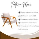 Ver imagem 5 de Conjunto 2 Poltronas Decorativa Mona Luxo Sala de Estar e Decoração:cru