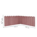 Ver imagem 3 de Cabeceira Painel Cama King Box Nuvem Suede Sandy 195 Cm:rosê