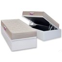 Ver imagem 1 de Cama Box Baú Solteiro: Colchão Espuma Herval D45 Top + Base Crc Courano White(88x188)