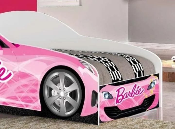Mini Cama Infantil Carro Dos Sonhos Barbie - 3