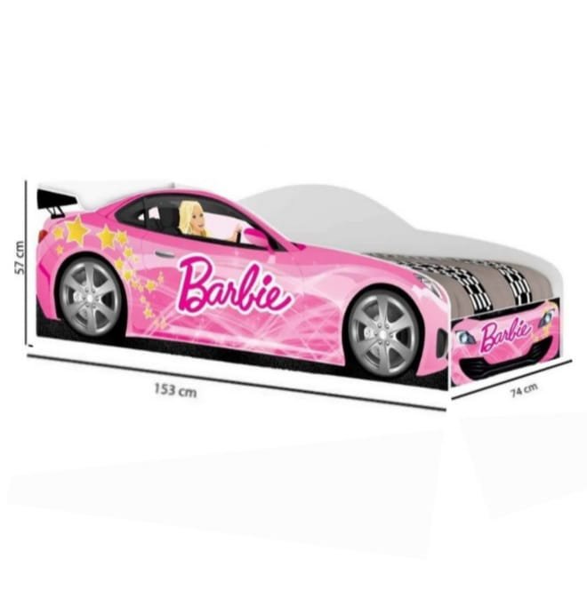 Mini Cama Infantil Carro Dos Sonhos Barbie - 5