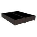 Ver imagem 3 de Cama Box Conjugado Queen com Colchão 158x62x198 Los Angeles Plus Gazin Cr35329 Areia Branco Marrom