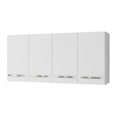 Armário Aéreo de Cozinha 1,20 com 4 Portas Mara Branco - Moblis