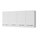 Ver imagem 1 de Armário Aéreo de Cozinha 1,20 com 4 Portas Mara Branco - Moblis