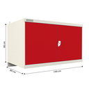 Ver imagem 4 de Armário de Aço para Garagem - Nk 1732 Nilko Armários Vermelho Cadeado Padrão