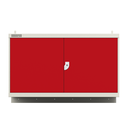 Ver imagem 2 de Armário de Aço para Garagem - Nk 1732 Nilko Armários Vermelho Cadeado Padrão