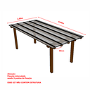 Ver imagem 2 de Cobertura Policarbonato Alveolar 2,00m x 6,00m - Cristal 4mm