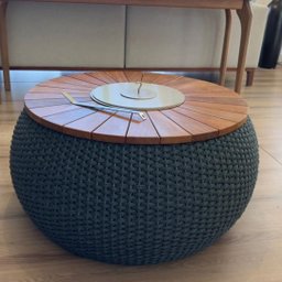 Mesa de Centro Lareira e Cervejeira com Corda Náutica - 7