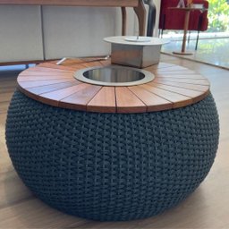 Mesa de Centro Lareira e Cervejeira com Corda Náutica - 6