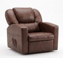 Ver imagem 2 de Poltrona do Papai Reclinável Courino Conforto Premium - Marrom