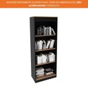Ver imagem 6 de Armário Estante Multiuso para Livros e Escritório Me4150 Tecnomobili Amêndoa/preto