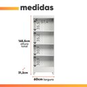 Ver imagem 3 de Armário Multiuso Organizador e Lavandeira 2 Portas 1,70m Irene