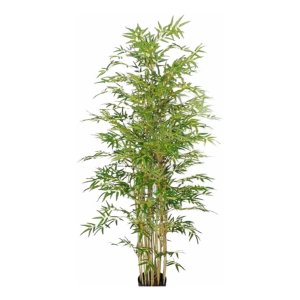 Planta Árvore Artificial Bambu da Sorte Verde 150cm 10 Galho