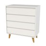 Cômoda Retrô Branco Fosco - 1