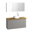 Ver imagem 4 de Espelheira Armário Banheiro Conexion 122,4 Cinza - Promoção