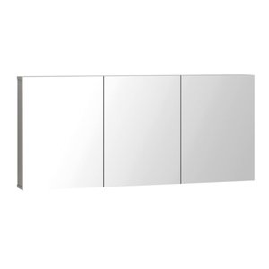 Espelheira Armário Banheiro Conexion 122,4 Cinza - Promoção