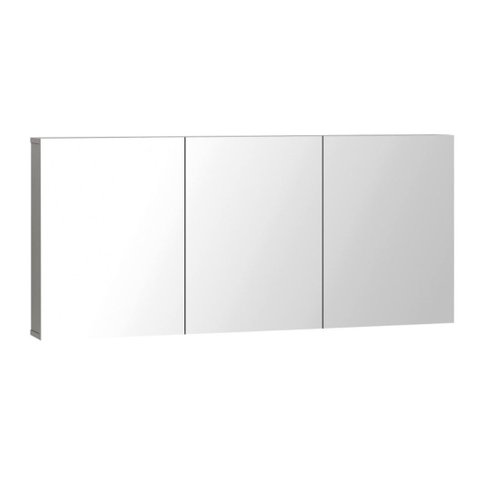 Espelheira Armário Banheiro Conexion 122,4 Cinza - Promoção