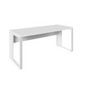 Ver imagem 4 de Mesa Escrivaninha Industrial 1,90m Pé Metal Branca F5 Office Cor:branco