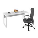 Ver imagem 2 de Mesa Escrivaninha Industrial 1,90m Pé Metal Branca F5 Office Cor:branco