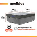 Ver imagem 4 de Cama Box Baú Colchão Queen Ortopédico Espuma D33 Hiper 158x198x60cm