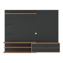 Ver imagem 5 de Painel com Suporte para Tv até 65 Polegadas 1 Porta e Prateleiras Multimóveis Mp1073 Preto/rustic