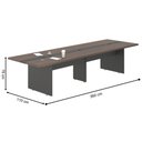Ver imagem 3 de Mesa Sala de Reunião Empresa 8 Lugares Freijó Preto