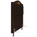 Ver imagem 6 de Cabeceira Cama Box Casal King 195cm Imperial J02 Corano Marrom Escuro - Mpozenato