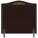 Ver imagem 3 de Cabeceira Cama Box Casal King 195cm Imperial J02 Corano Marrom Escuro - Mpozenato