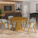 Ver mais imagens de Conjunto Mesa de Jogos Carteado Bellagio Tampo Reversível Verde e 4 Cadeiras Madeira Poker Base Cone