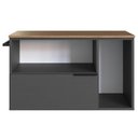 Ver imagem 3 de Gabinete para Banheiro 02 Portas 01 Gaveta 80cm Mel Grafite Proddy Mel