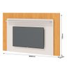 Rack com Painel para TV 60 Polegadas Arc Off White e Nature 180cm Imcal - 2