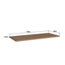 Ver mais imagens de Cozinha Modulada Provençal 3 Peças Balcão 120cm Tampo e Armário 3 Portas Marrom/Jequitibá/Branco Fosco
