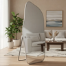 Espelho Grande Corpo Inteiro com Moldura Metal Orgânico 150x60cm com Suporte de Chão - 1