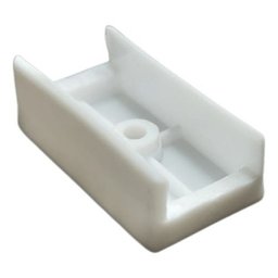 10 Sapata U Pézinho Branca Plástico P Móveis Mdf:branca - 1