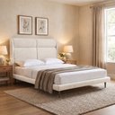 Ver imagem 1 de Cama Japonesa com Cabeceira Queen Ema Bouclé Off White - Sallar Home