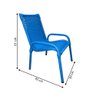 Cadeira para Jardim Impacto Baby Azul - Wj Móveis - 3