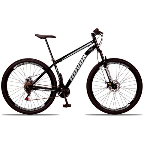Bicicleta Aro 29 Suspensão Dianteira Bike Aço 21 Marchas Freio a Disco:cinza