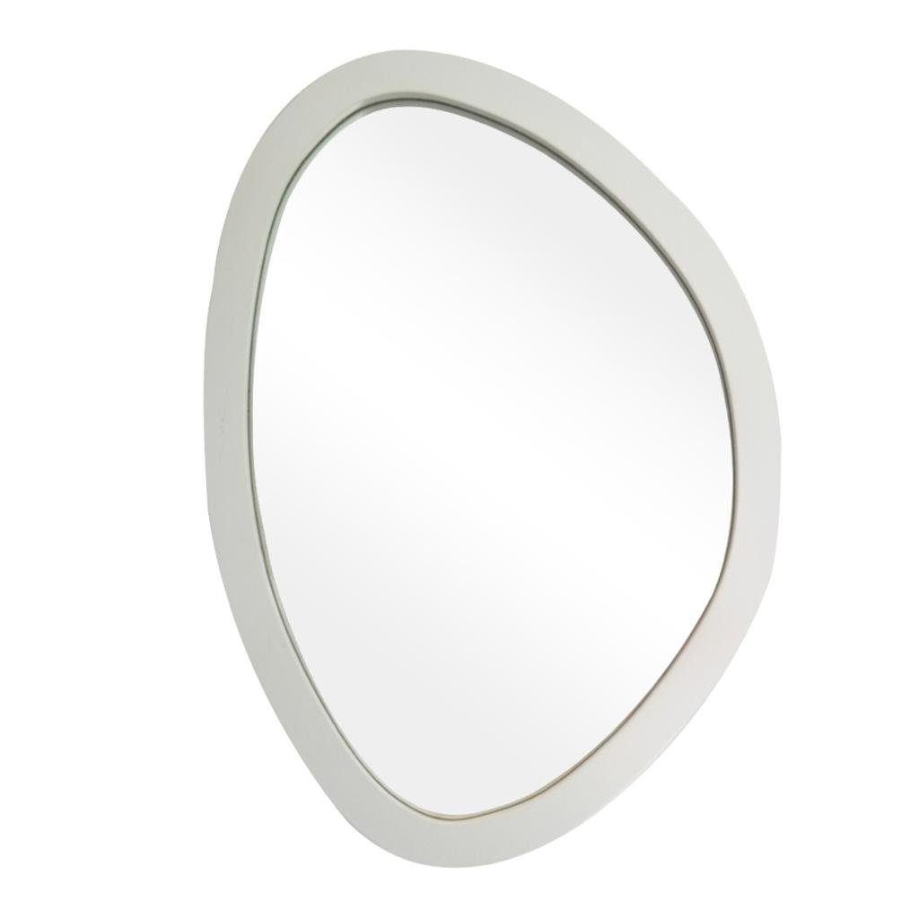 Espelho Decorativo Orgânico Branco 29x44 cm Ep - 1