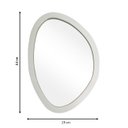 Ver imagem 2 de Espelho Decorativo Orgânico Branco 29x44 cm Ep