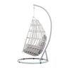 Cadeira de Balanço Cinza Suspensa com Suporte e Almofadas - 3