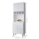 Ver imagem 2 de Cozinha Compacta 4 Portas 1 Gaveta e Nichos