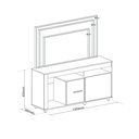 Ver imagem 3 de Rack com Painel para TV até 50 Polegadas 135,5CMX152CM